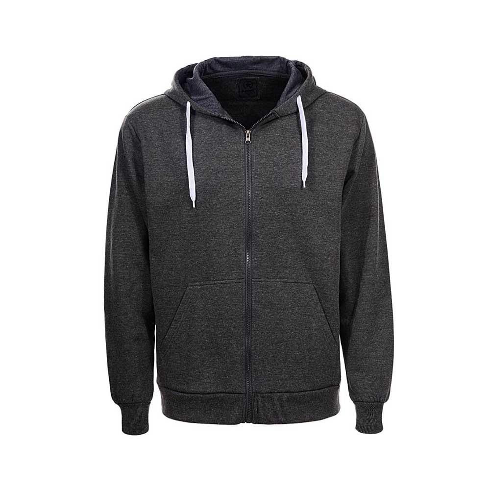 Men Solid Color Sweatshirt Hoodie Dark Gray | Europe