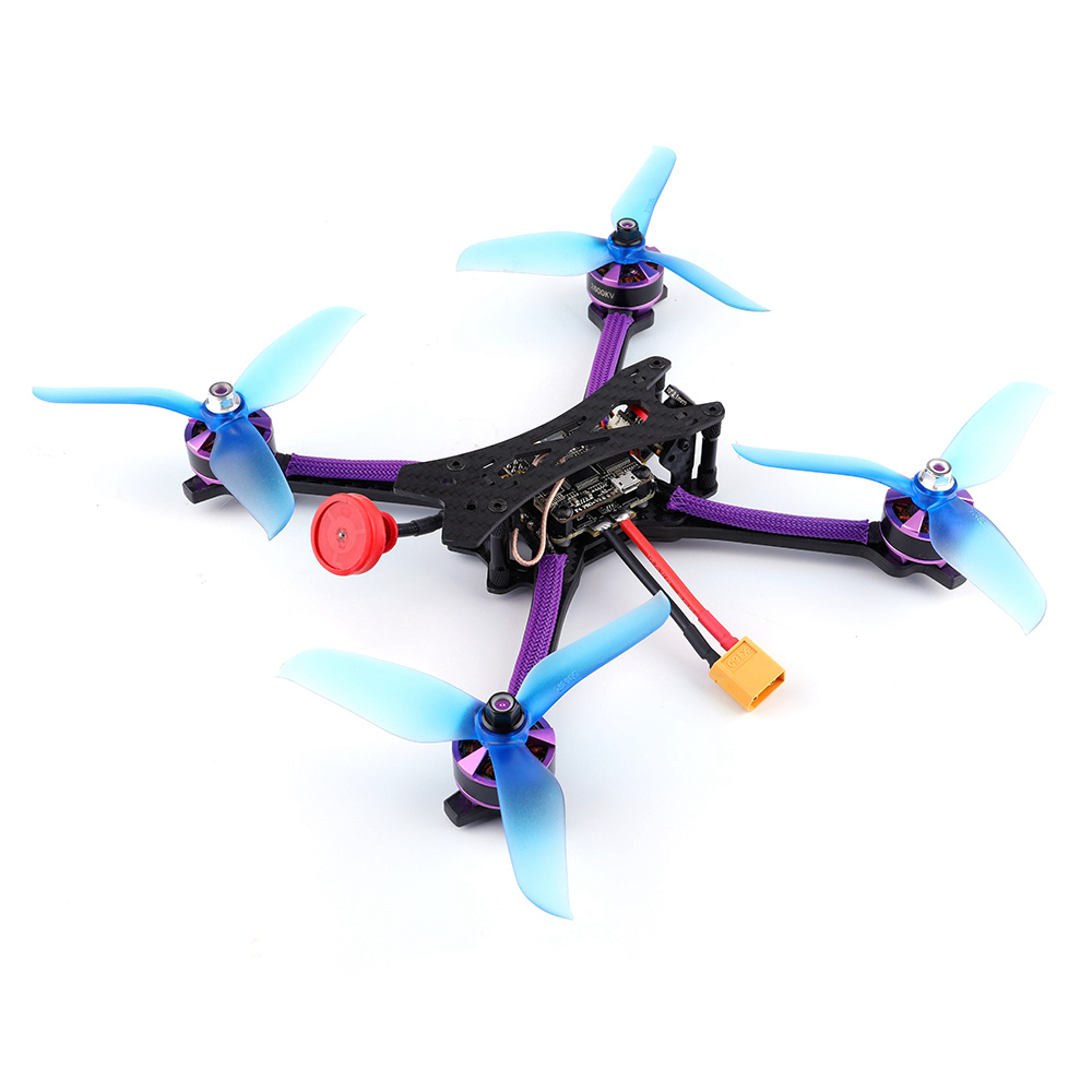Tero Q215mm FPV Racing Drone F4 PRO+ V2 FC 35A 2-6S Blheli-S 4In1 ESC 5.8G VTX 800TVL Camera Frsky XM+ Receiver - BNF