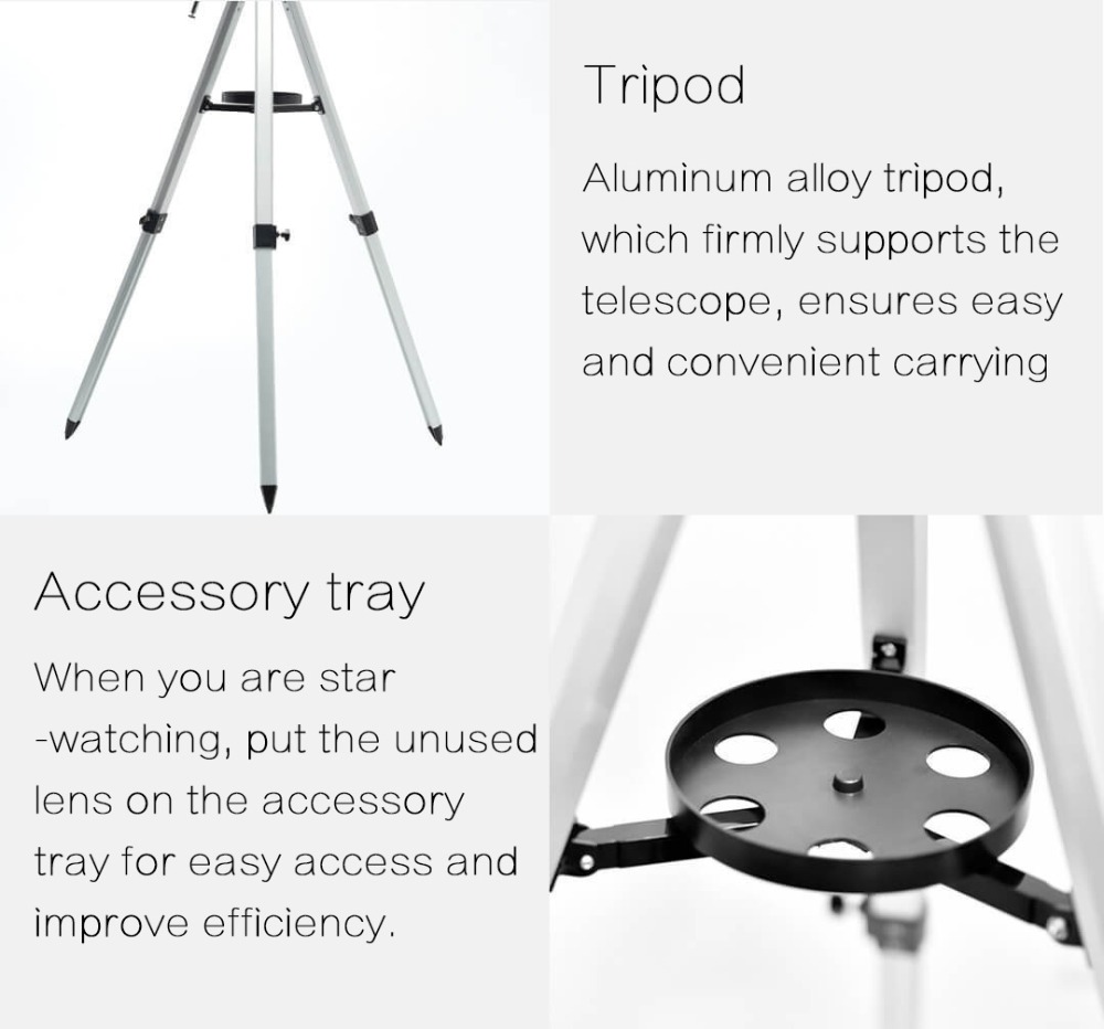 Xiaomi BEEBEST XA90 Professional Astronomical Telescope 90mm Main Mirror Caliber High-resolution Imaging Connect Phone To Take Photos - White