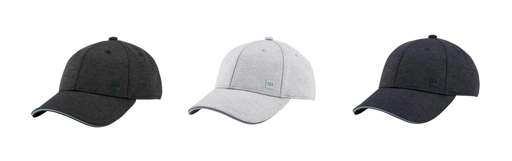 Xiaomi Youpin Trendy Solid Color Sweat Absorption Non-deformed Reflective Baseball Cap Hip Hop Hat Black