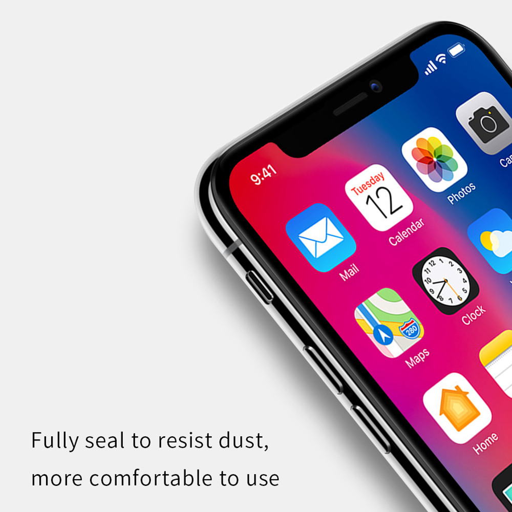 NILLKIN XD CP+MAX Tempered Glass Film for iPhone XS Max 6.5 Inch Explosion-proof Screen Protector - Black