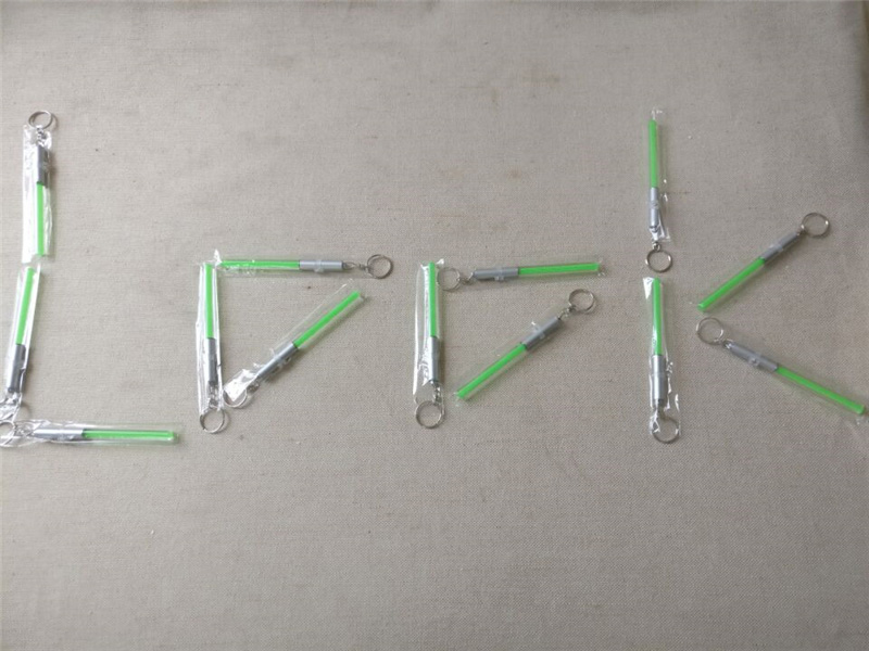 FUMAT LED Mini Flashlight Keychain Fluorescent Bar Torch Portable LED Light - Green