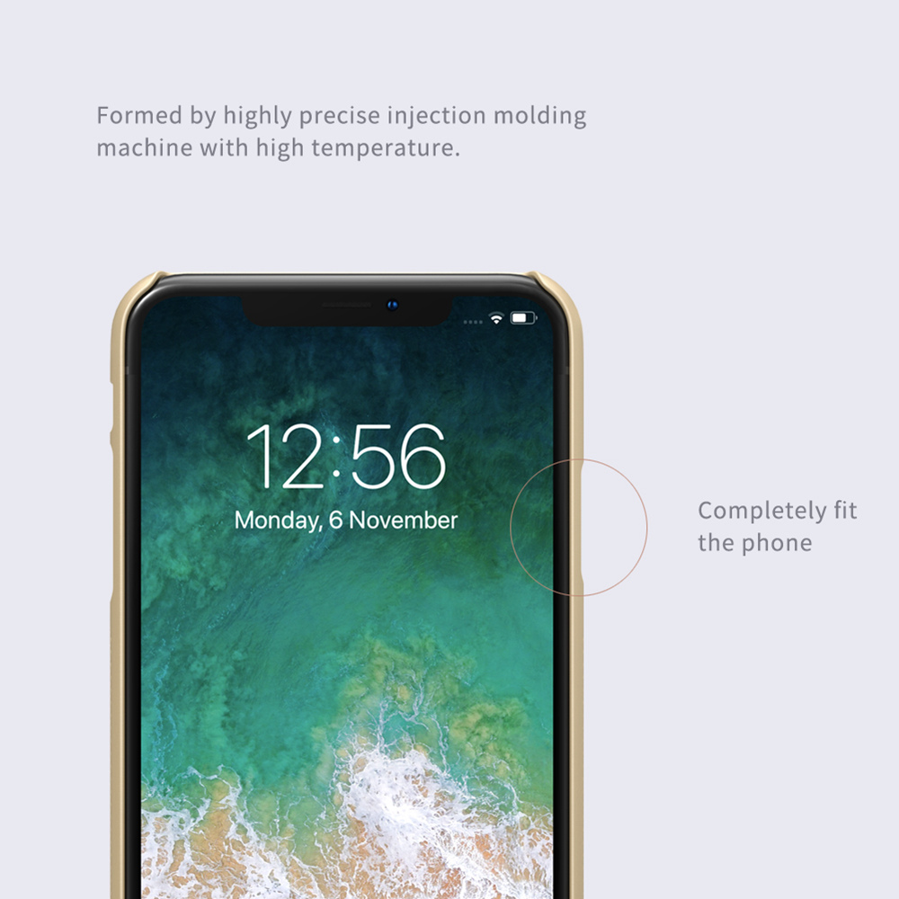 NILLKIN Matte Hard Phone Case for iPhone XS Max 6.5 Inch Protective Back Cover - Black
