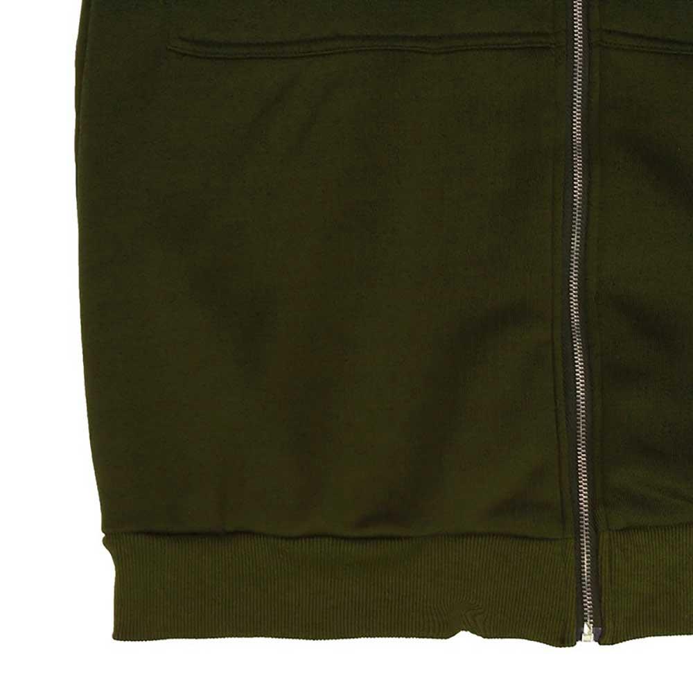 Women Autumn Long-sleeved Hoodie Sweatshirt Zipper Ladies Coat Size 4XL - Green