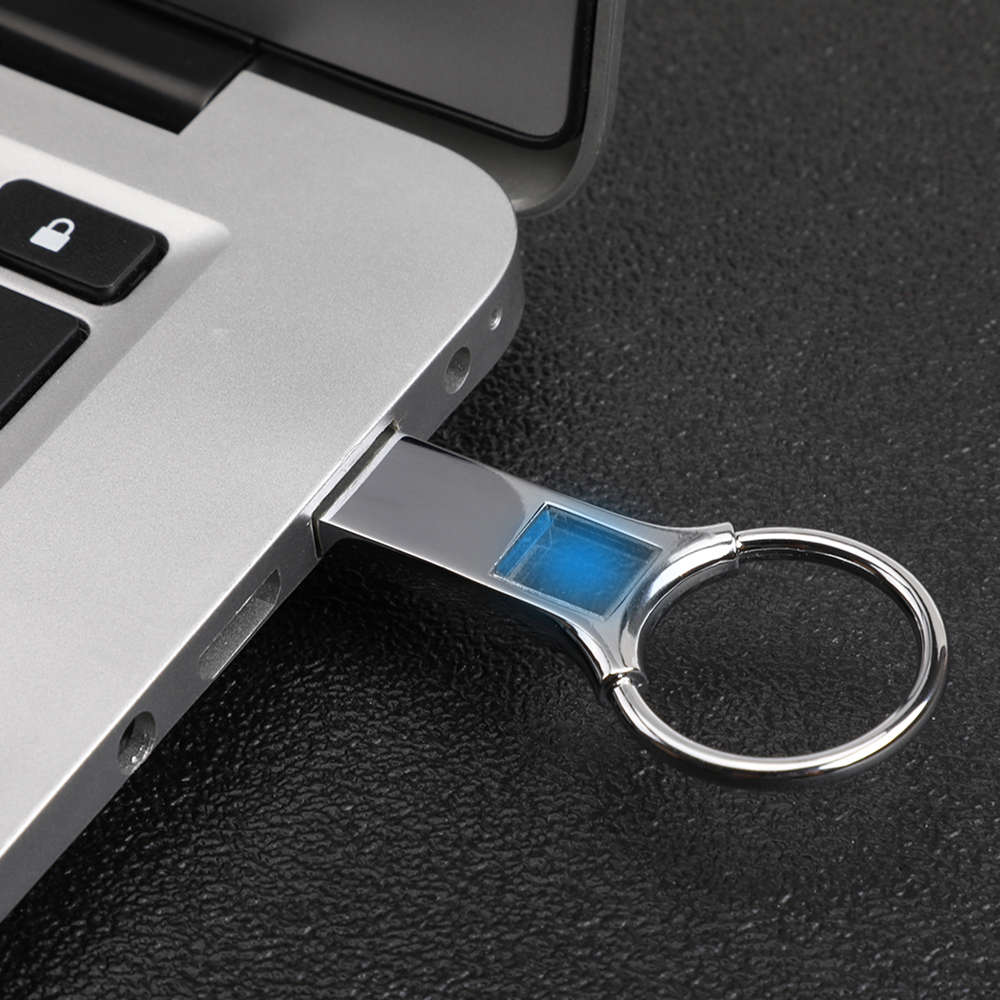 CW10320 USB Flash Drive 64GB Alloy Key Waterproof And Splash-proof Design - Silver