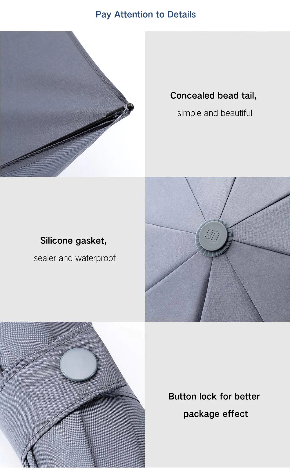 Xiaomi 90fun Unisex Portable Umbrella Black