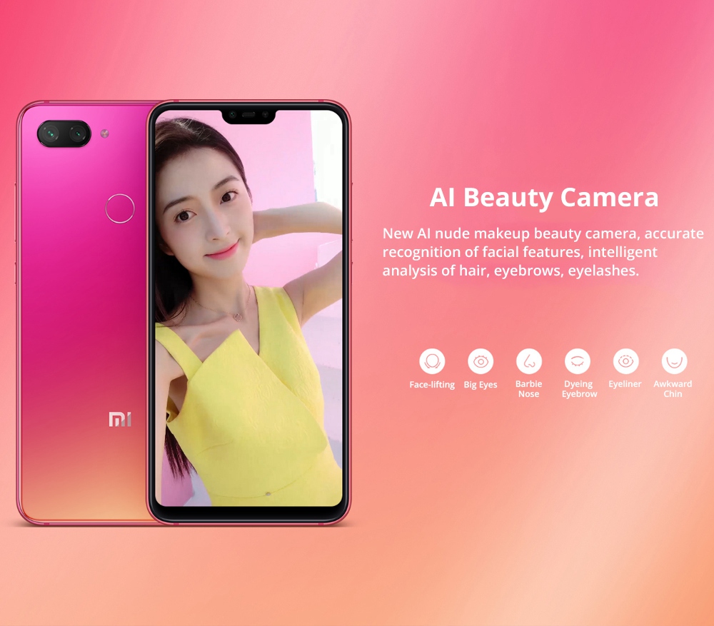 Xiaomi Mi 8 Lite 6.26 Inch 4G LTE Smartphone Snapdragon 660 6GB 128GB 12.0MP+5.0MP Dual Rear Cameras MIUI 9 Touch ID Type-C Fast Charge English and Chinese Version - Deep Space Gray
