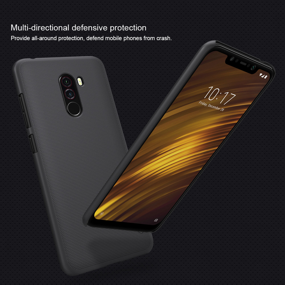 NILLKIN Matte Hard Phone Case for Xiaomi Pocophone F1/Poco F1 Play Protective Back Cover - White