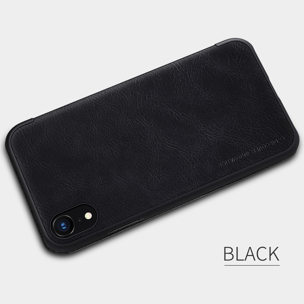 NILLKIN Protective Leather Phone Case for iPhone XR 6.1 Inch Protective Back Cover - Brown