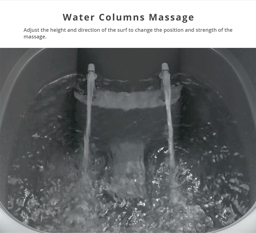 Xiaomi HITH S1 Smart Foot Bath Robot Comfortable 3D Massage 35CM Deep Barrel Foot Bath Triple Security - Gray