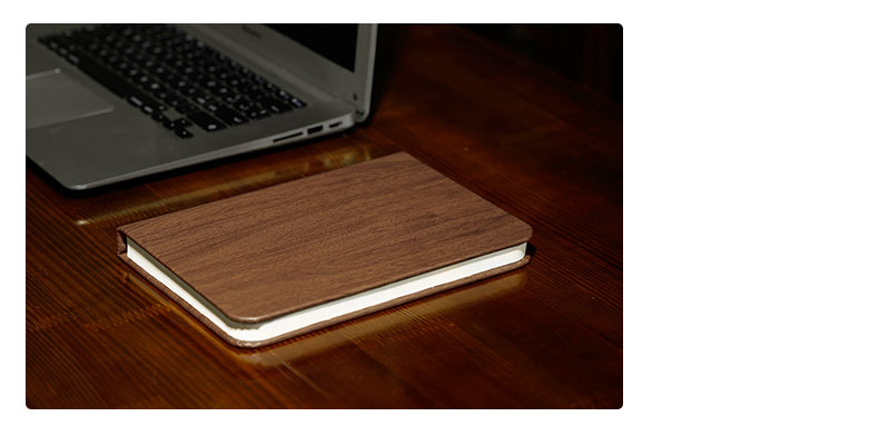 Walnut Foldable Book Shaped LED Night Light USB Book Bedside Lamp - Warm Light