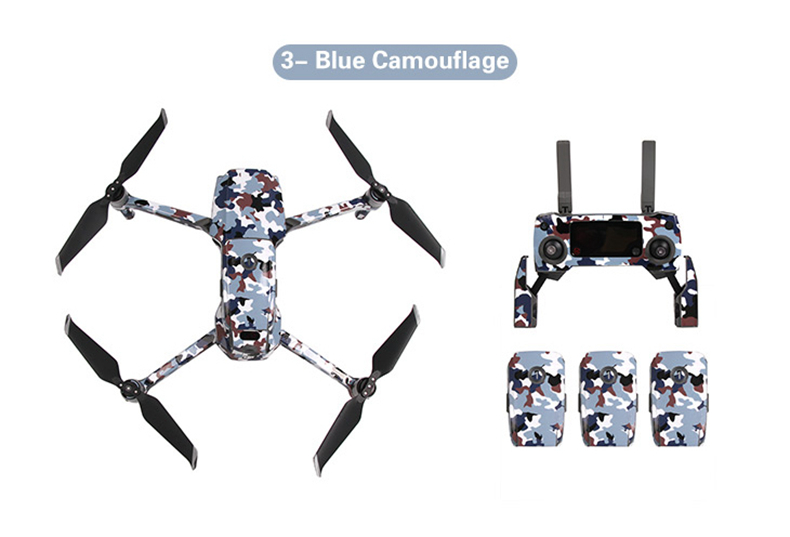 Sunnylife PVC Stickers for DJI Mavic 2 Pro/Zoom RC Drone - Flame Skull