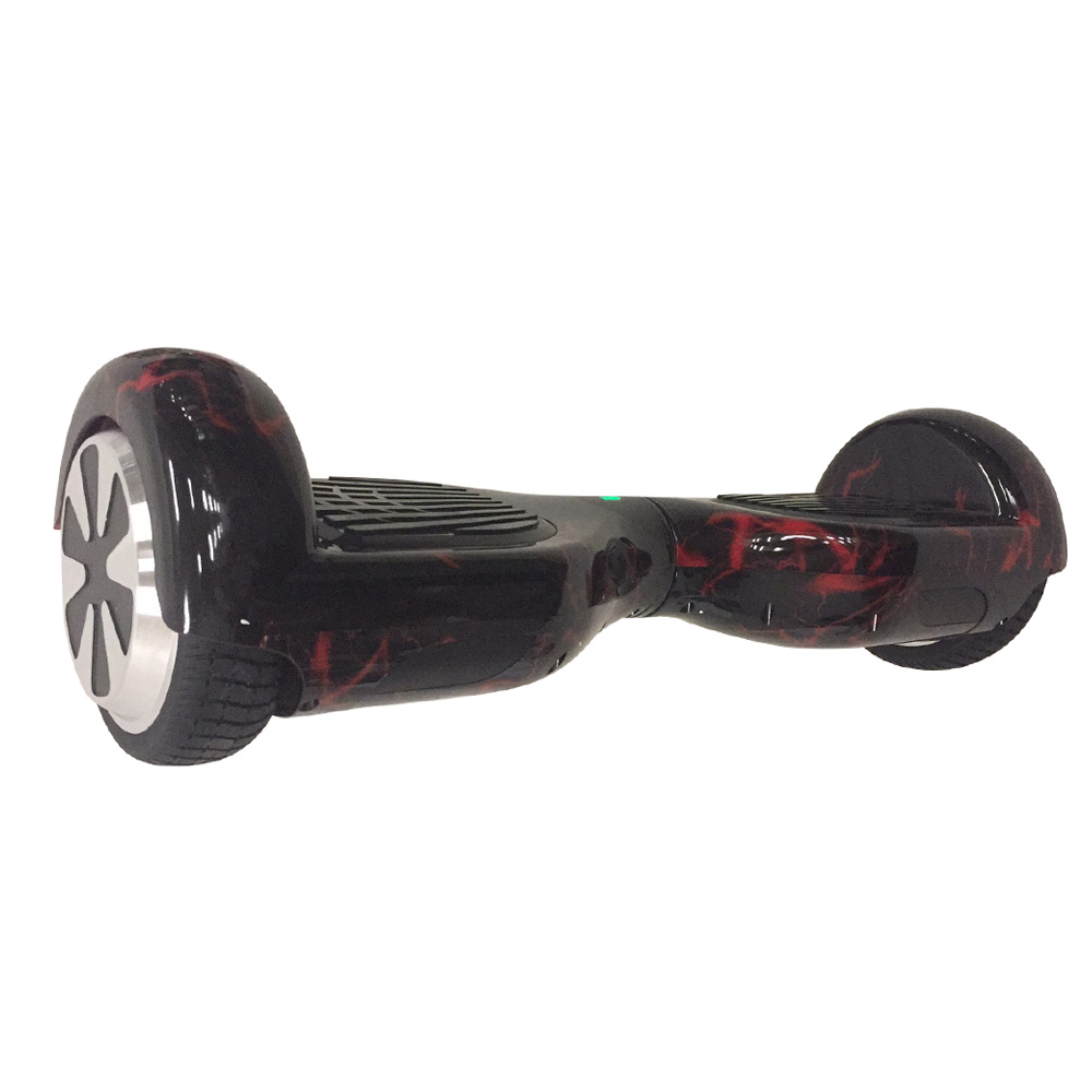 [DE Stock] 6.5-RedLight-P1 Hoverboard Smart Electric Self Balancing Scooter 6.5 Inch Tire 500W Motor 15km Mileage EU Plug - Black + Red