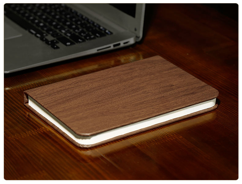 Walnut Foldable Book Shaped LED Night Light USB Book Bedside Lamp - Warm Light