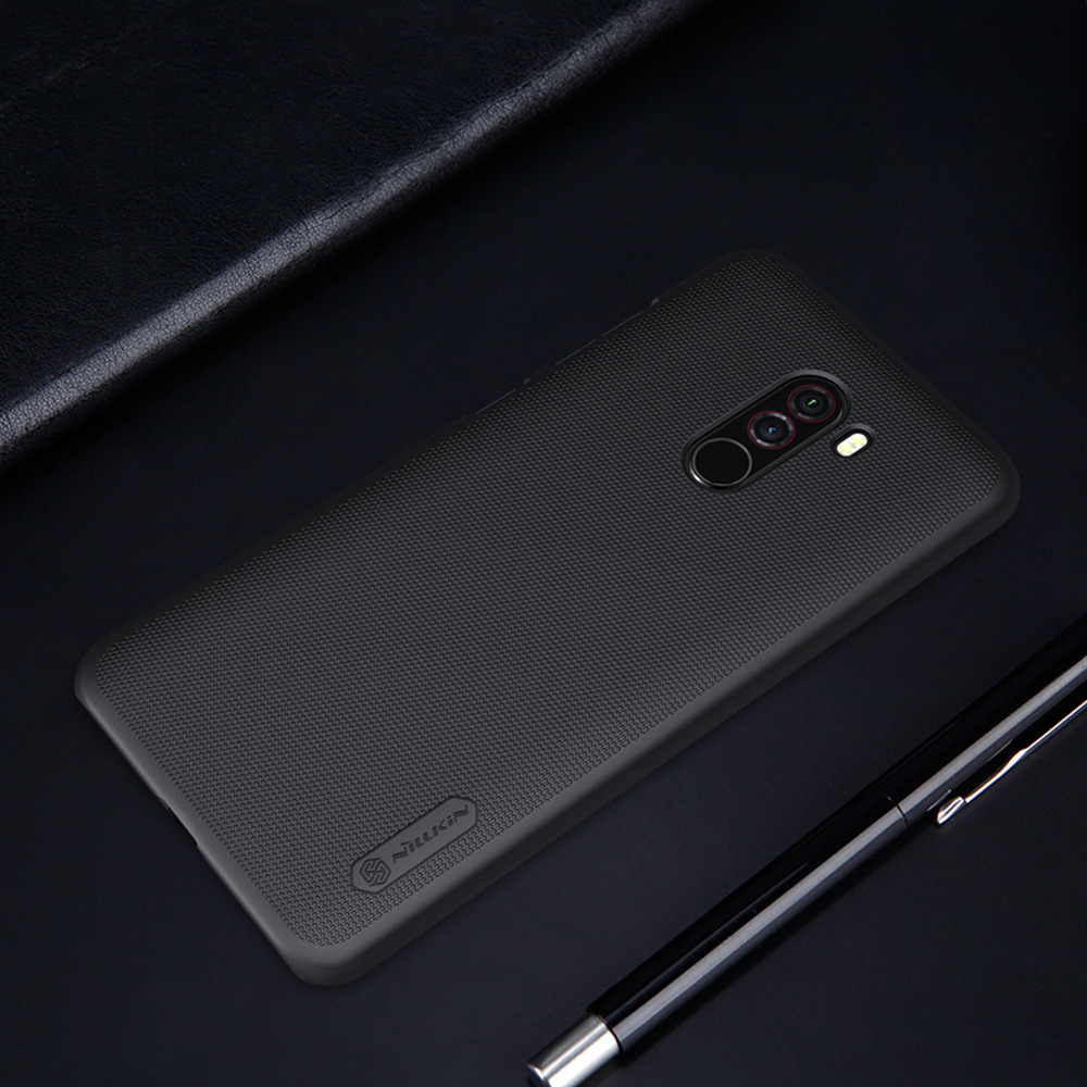 NILLKIN Matte Hard Phone Case for Xiaomi Pocophone F1/Poco F1 Play Protective Back Cover - White