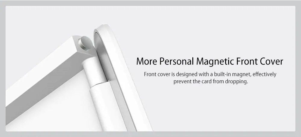 Xiaomi MIIIW Card Case Slim Metal Automatic Pop Up Business Card Holder Name Card Credit Card Storage Box - Silver