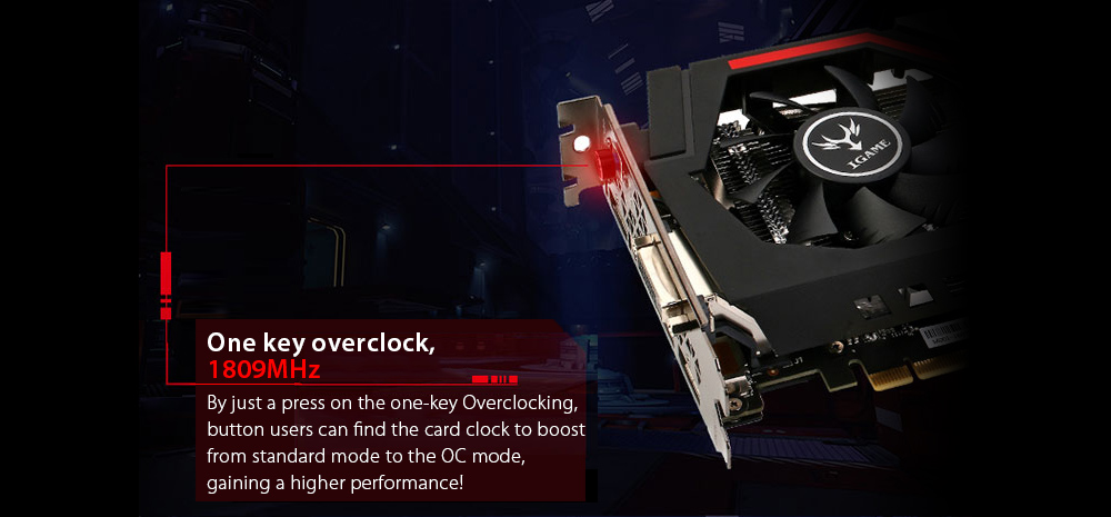 Colorful iGame GeForce GTX1060 U-3GD5 TOP Video Graphics Card 1506-1708MHz 3GB GDDR5 8Gbps/192Bit 3DP+HDMI+DIV - Black