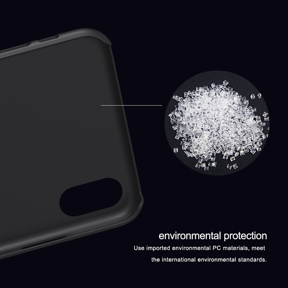 NILLKIN Matte Hard Phone Case for iPhone XS Max 6.5 Inch Protective Back Cover - Black