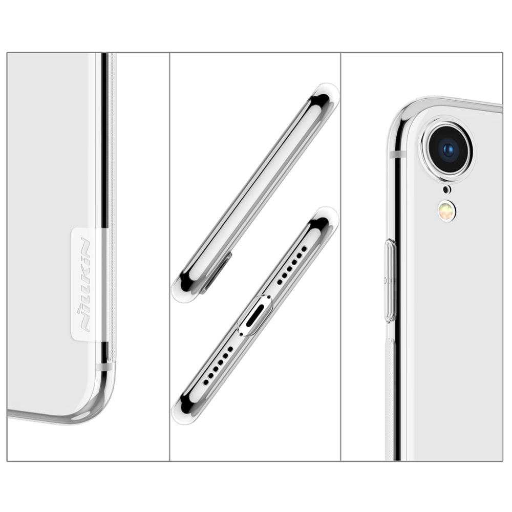 Nillkin Transparent Soft Phone Case Protective for iPhone XR 6.1 Inch TPU Back Cover - White