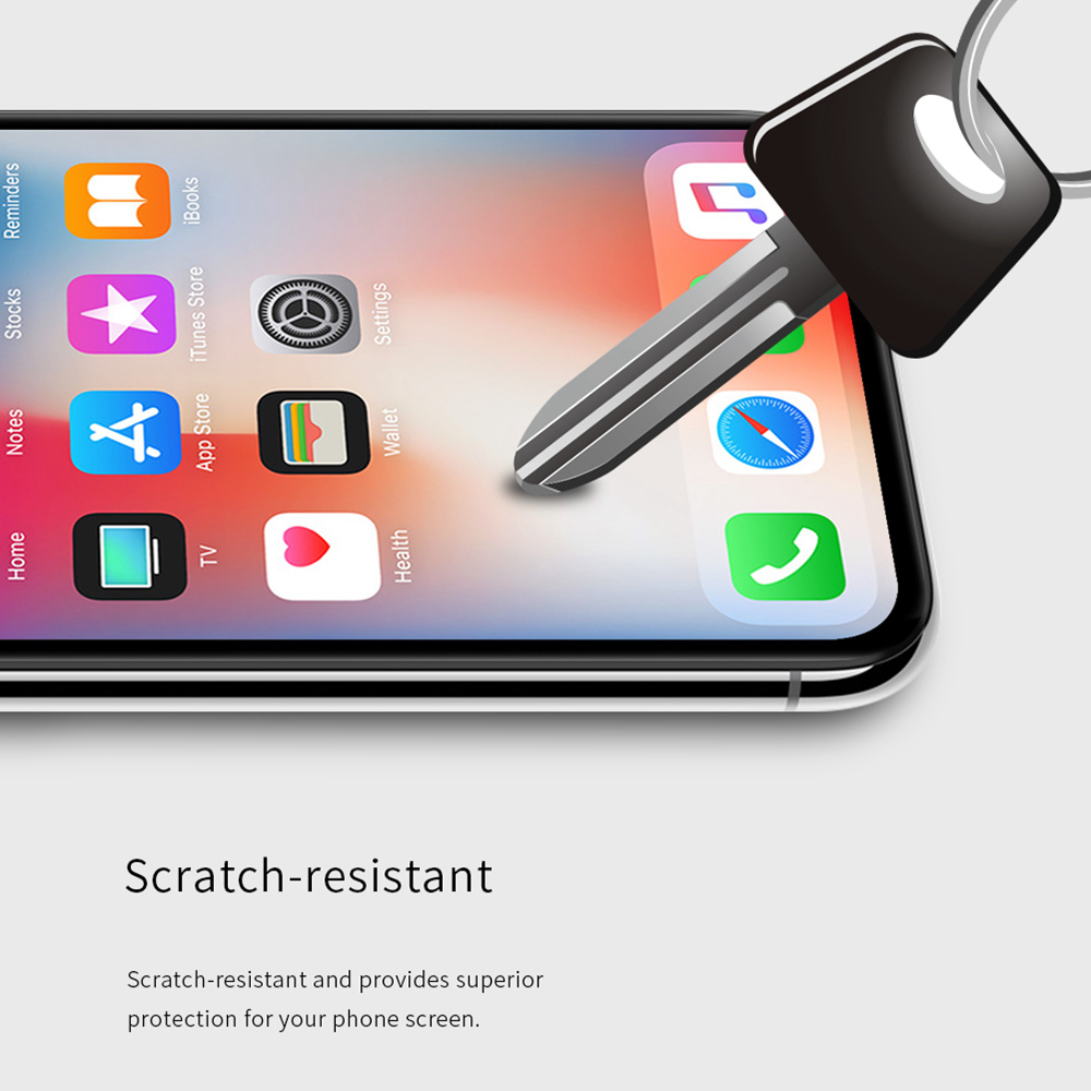 NILLKIN XD CP+MAX Tempered Glass Film for iPhone XS Max 6.5 Inch Explosion-proof Screen Protector - Black