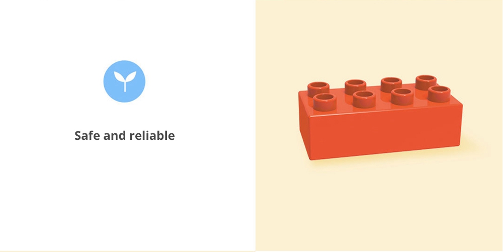 Mitu Large Grain Building Blocks Children Animal Paradise Motivating Imagination - Colorful