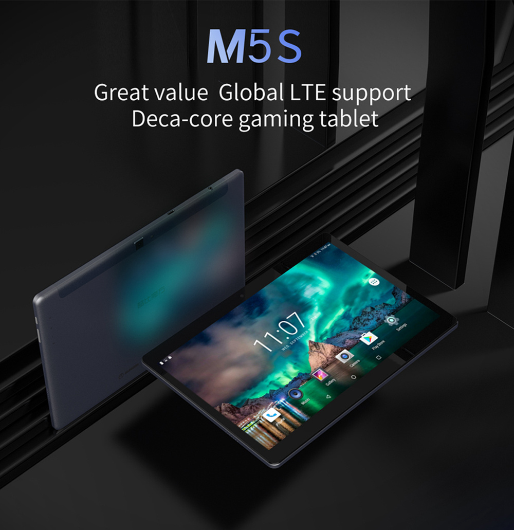 ALLDOCUBE Cube M5S 4G Tablet PC MTK6797 Deca Core 10.1 Inch IPS 1920*1200 Android 8.0 3GB RAM 32GB ROM Built-in GPS GLONASS Beidou A-GPS Dual SIM Dual Standby - Gray