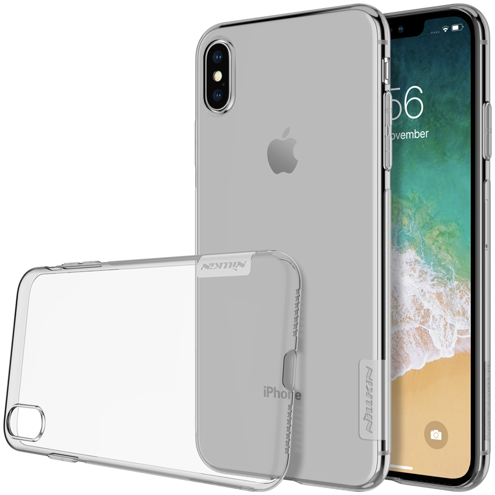 Nillkin Transparent Soft Phone Case Protective for iPhone XS Max 6.5 Inch TPU Back Cover - White