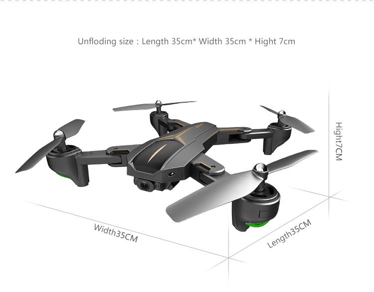 VISUO XS812 GPS 5G WiFi 5MP FPV RC Quadcopter Foldable with 5MP HD Camera 15mins Flight Time RTF - Two Battery