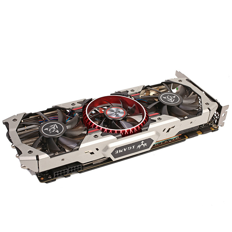 Colorful iGame GTX1070 X-8GD5 TOP AD Video Graphics Card 1506-1683MHz 8GB GDDR5 8Gbps/256Bit 3DP+HDMI+DVI - Silver