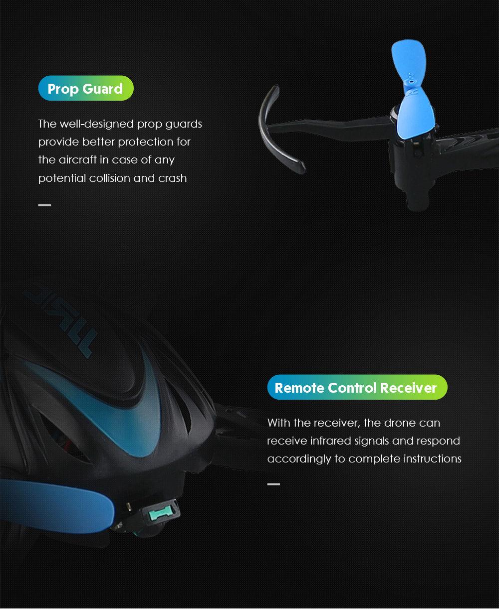 JJRC H48 MINI 2.4G 4CH 6 Axis 3D Flips RC Drone Quadcopter RTF Blue - Two Battery