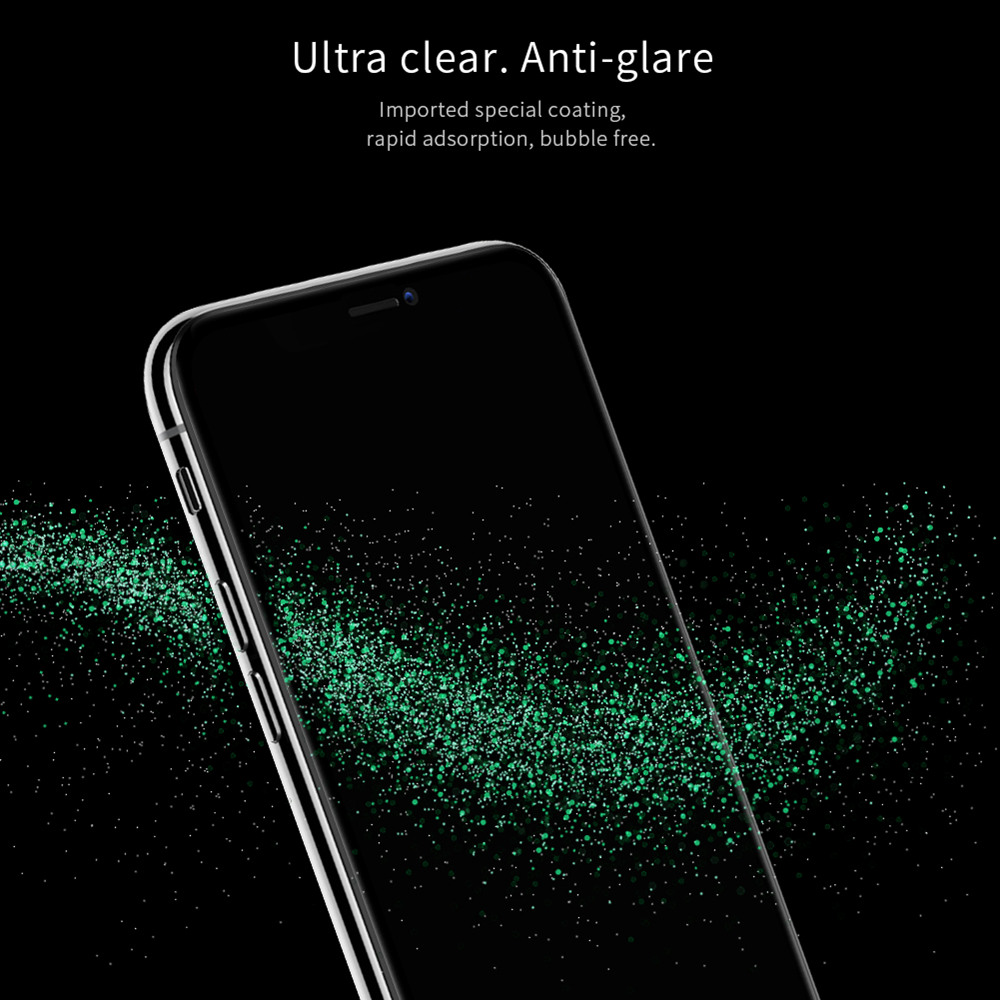 NILLKIN XD CP+MAX Tempered Glass Film for iPhone XS Max 6.5 Inch Explosion-proof Screen Protector - Black