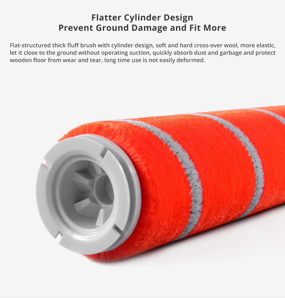 Xiaomi Roidmi Soft Rolling Brush for Xiaomi Roidmi F8 Smart Vacuum Cleaner - Red
