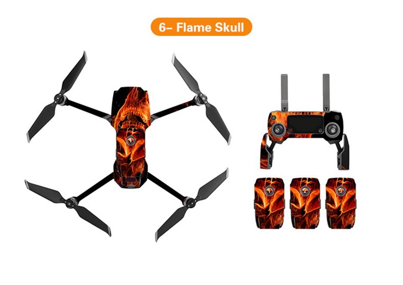 Sunnylife PVC Stickers for DJI Mavic 2 Pro/Zoom RC Drone - Crazy Devil