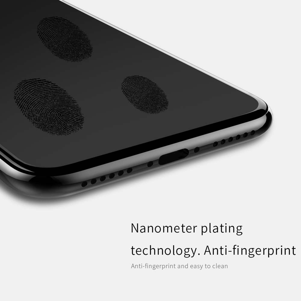 NILLKIN XD CP+MAX Tempered Glass Film for iPhone XS Max 6.5 Inch Explosion-proof Screen Protector - Black