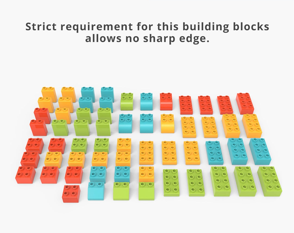 Mitu Large Grain Building Blocks Children Animal Paradise Motivating Imagination - Colorful