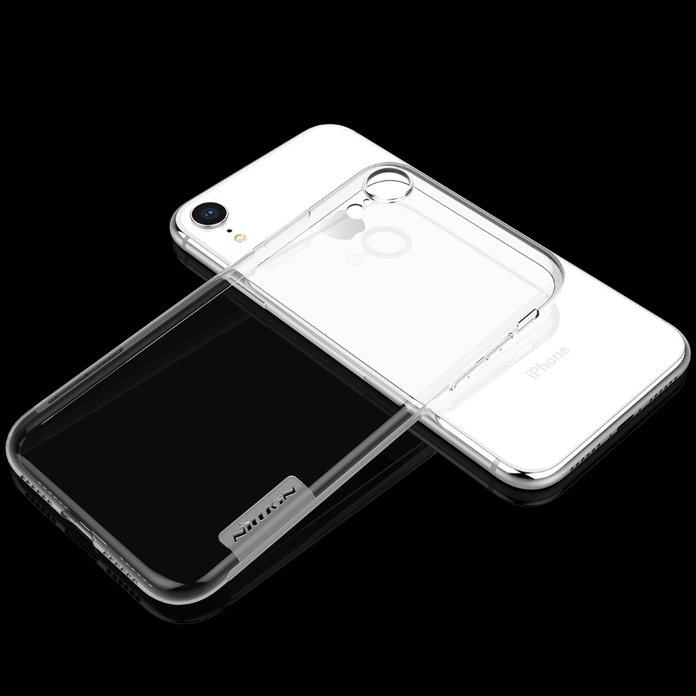 Nillkin Transparent Soft Phone Case Protective for iPhone XR 6.1 Inch TPU Back Cover - White