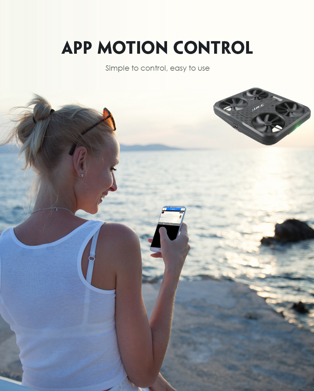 JJRC H59 FERRY WiFi FPV RC Drone with 1080P HD Adjustable Camera Optical Flow Positioning - BNF