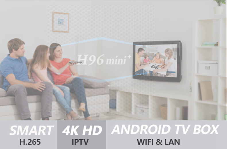 H96 Mini+ Amlogic S905W Android 7.1 KODI 17.6 2GB/16GB 4K TV Box WIFI LAN USB3.0