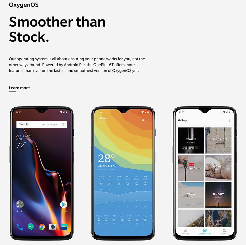[Official Global ROM]Oneplus 6T 6.41 Inch 4G LTE Smartphone Snapdragon 845 8GB 256GB 16.0MP+20.0MP Dual Rear Cameras Android 9.0 In-Display Fingerprint NFC Fast Charge - Midnight Black