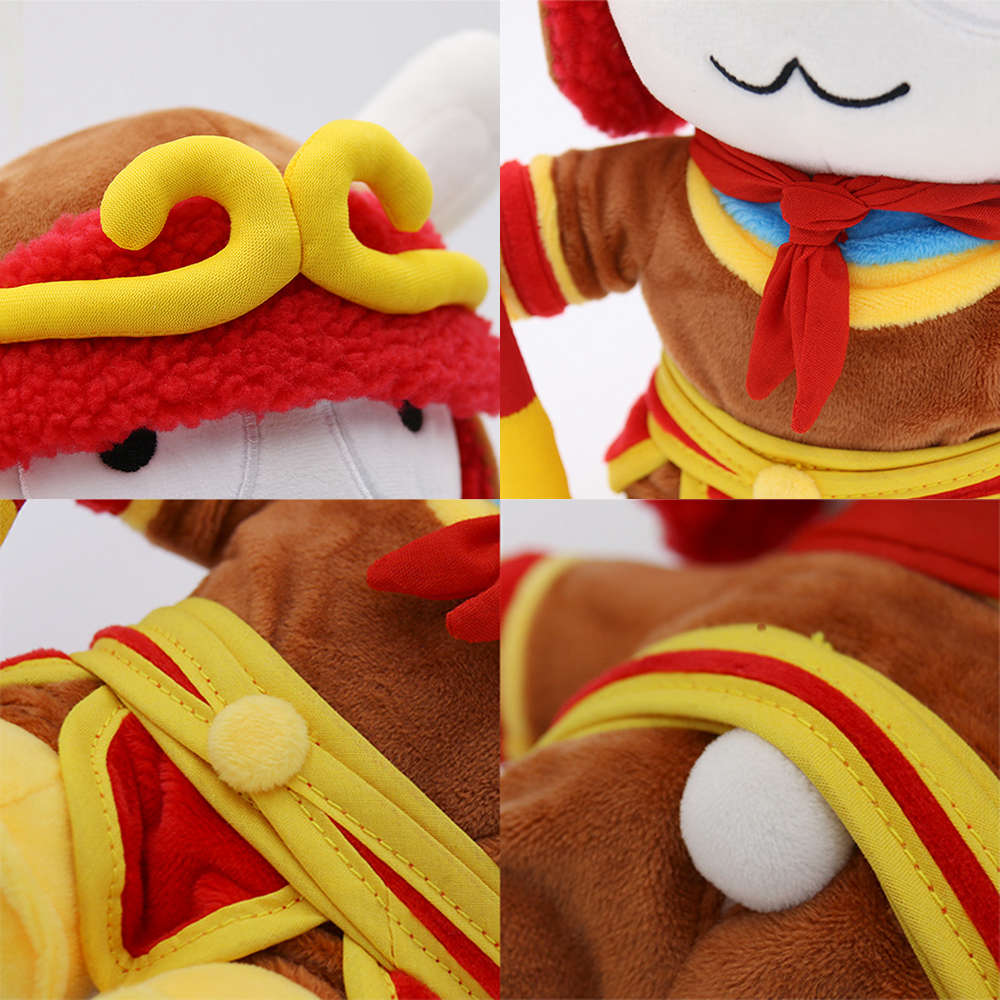 XIAOMI Red Stuffed Plush Toy Classic MITU The Monkey King 25cm Cute Soft Doll Kids Best Gift