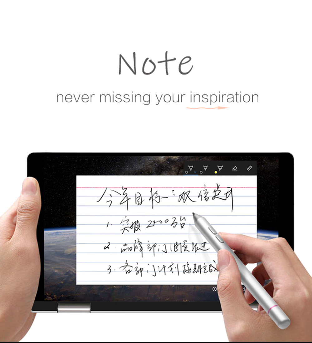 One Netbook One Mix 2S Yoga Pocket Laptop Intel Core M3-8100Y Dual Core Touch ID 7" IPS Screen 1920*1200 Windows 10 8GB DDR3 256GB PCI-E SSD - Silver