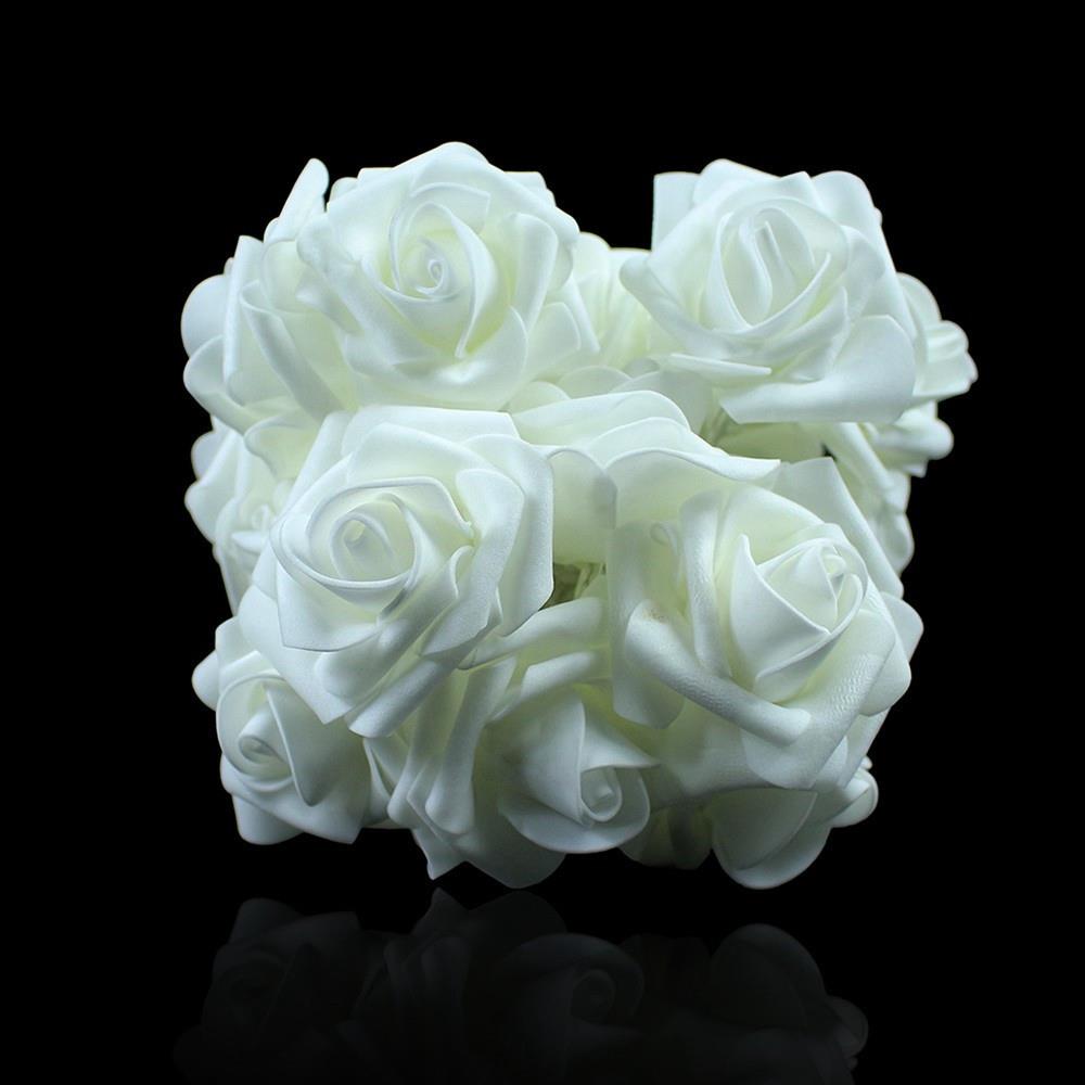 20PCS Rose LED String Lights for Christmas New Year (2.2 Meters) - Warm White