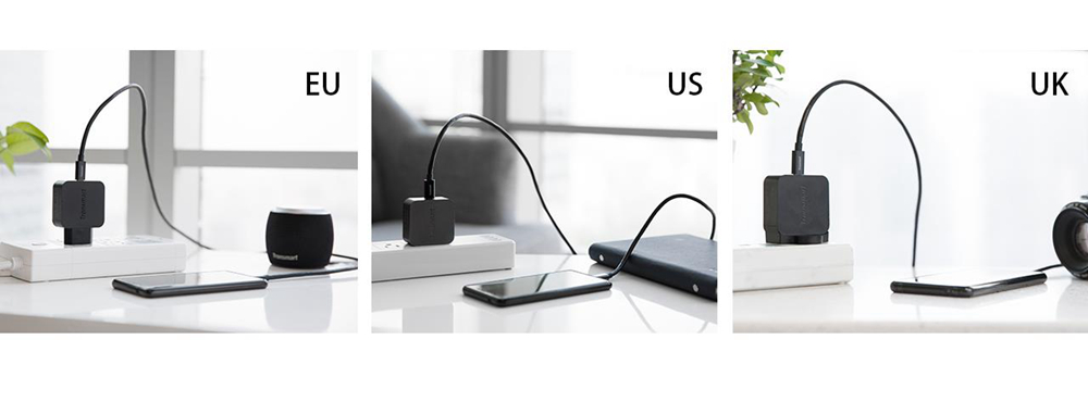Tronsmart WCP01 Power Delivery 3.0 USB Type-C 18W USB Wall Charger for iPhone, Samsung, Google, LG, HTC - EU Plug