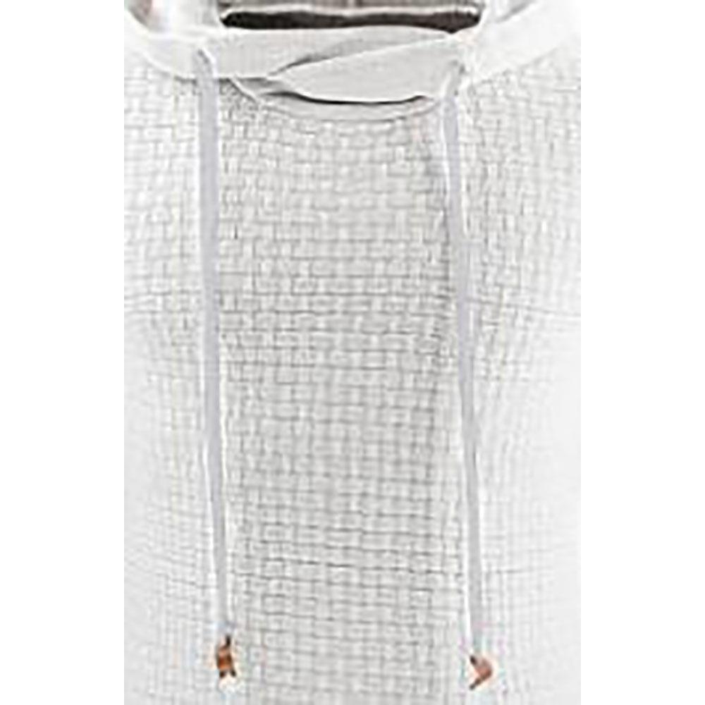 Men's Basic Winter Warm Long Sleeve Grid Hoodie (Sweatshirt Outwear Sweater Size L) - White