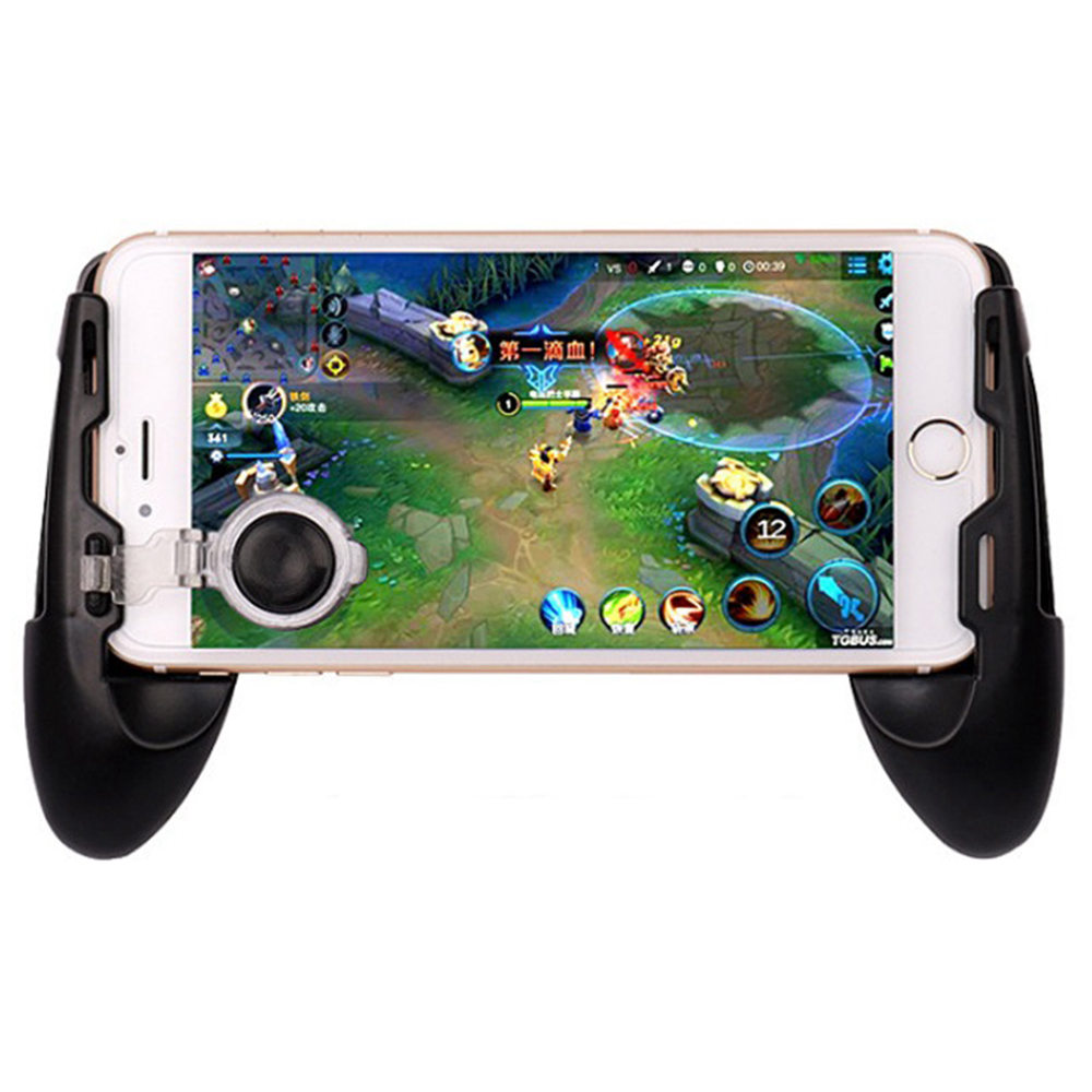 Auxiliary Walking Game Controller Mobile Phone Touch Assist Game Handle Support 4.5~6.5' Smartphone - Black