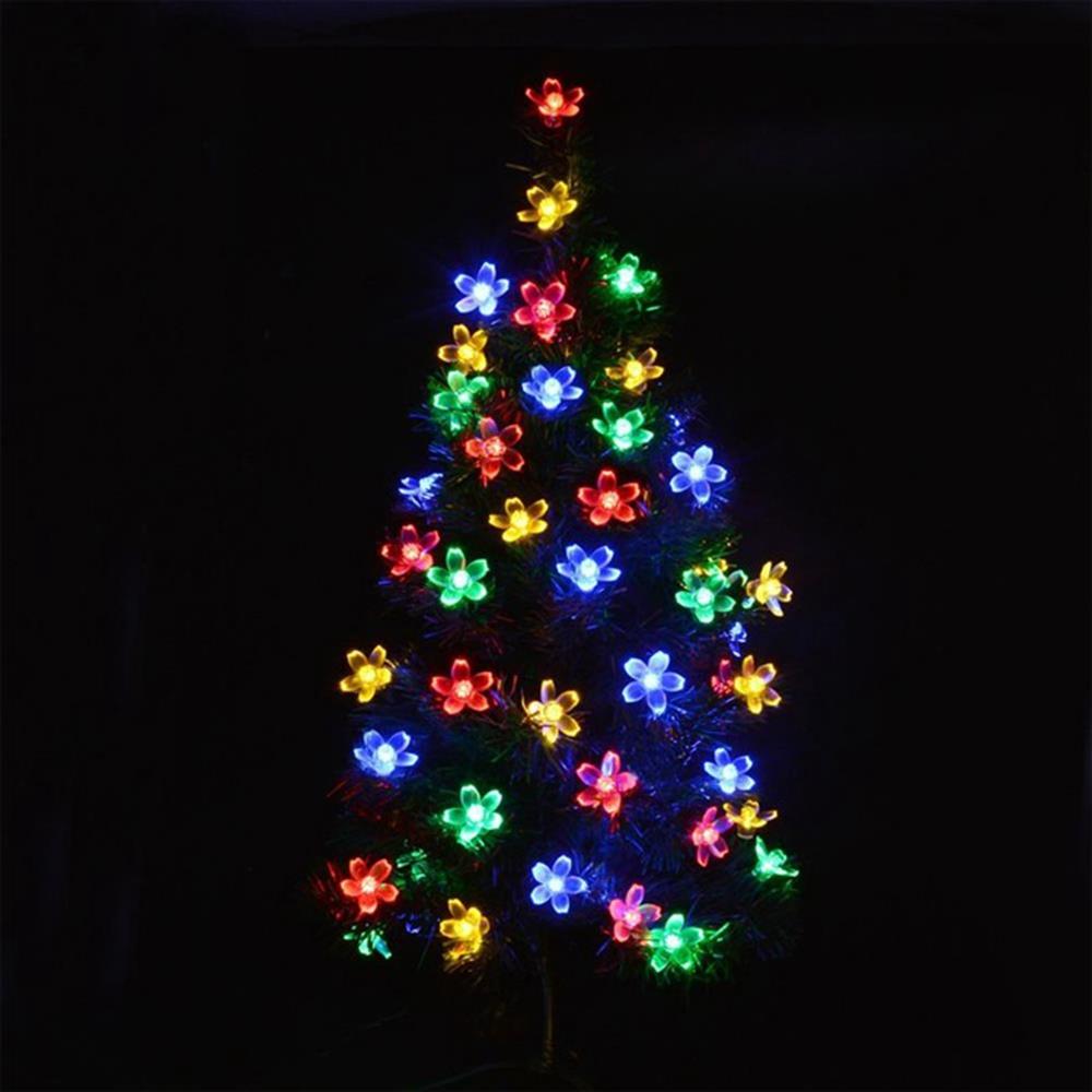10PCS Plum Blossoms LED Bulbs String Floral Lights for Party Garden Decoration (1.2 Meter) - Multi-color