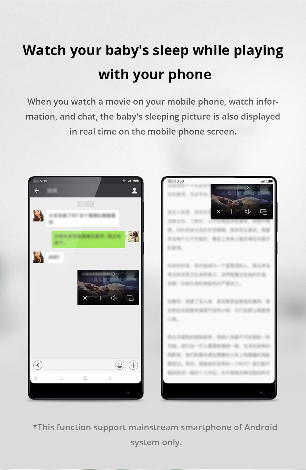 Xiaomi Mijia 1080P FHD Smart IP Camera Dual-band Intercom FOV 130 Degree AI Detection Cloud Storage - White
