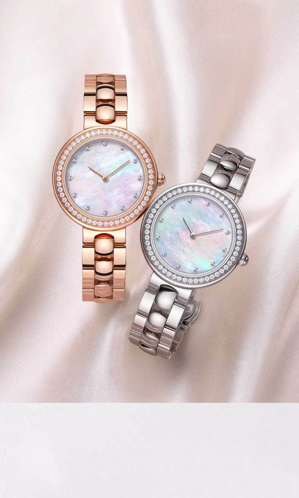 Xiaomi Youpin TwentySeventeen Women's Crystal Quartz Watch - Rose Gold