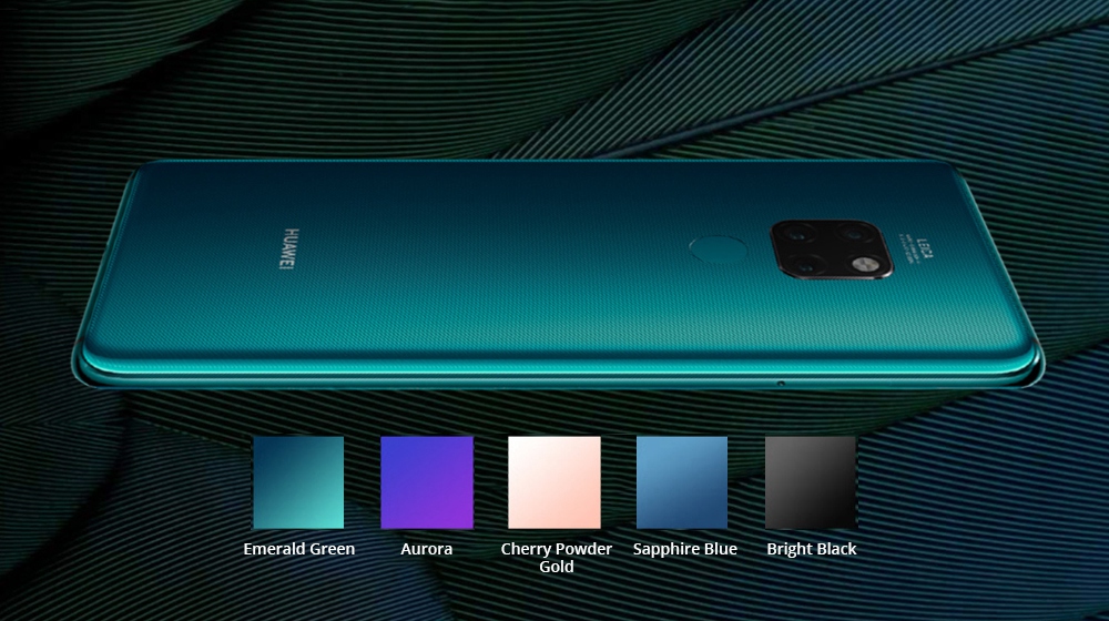 HUAWEI Mate 20 Pro 6.39 Inch 4G LTE Smartphone Kirin 980 8GB 128GB 40.0MP+20.0MP+8.0MP Triple Rear Cameras EMUI 9 Type-C NFC IR Remote Control - Bright Black