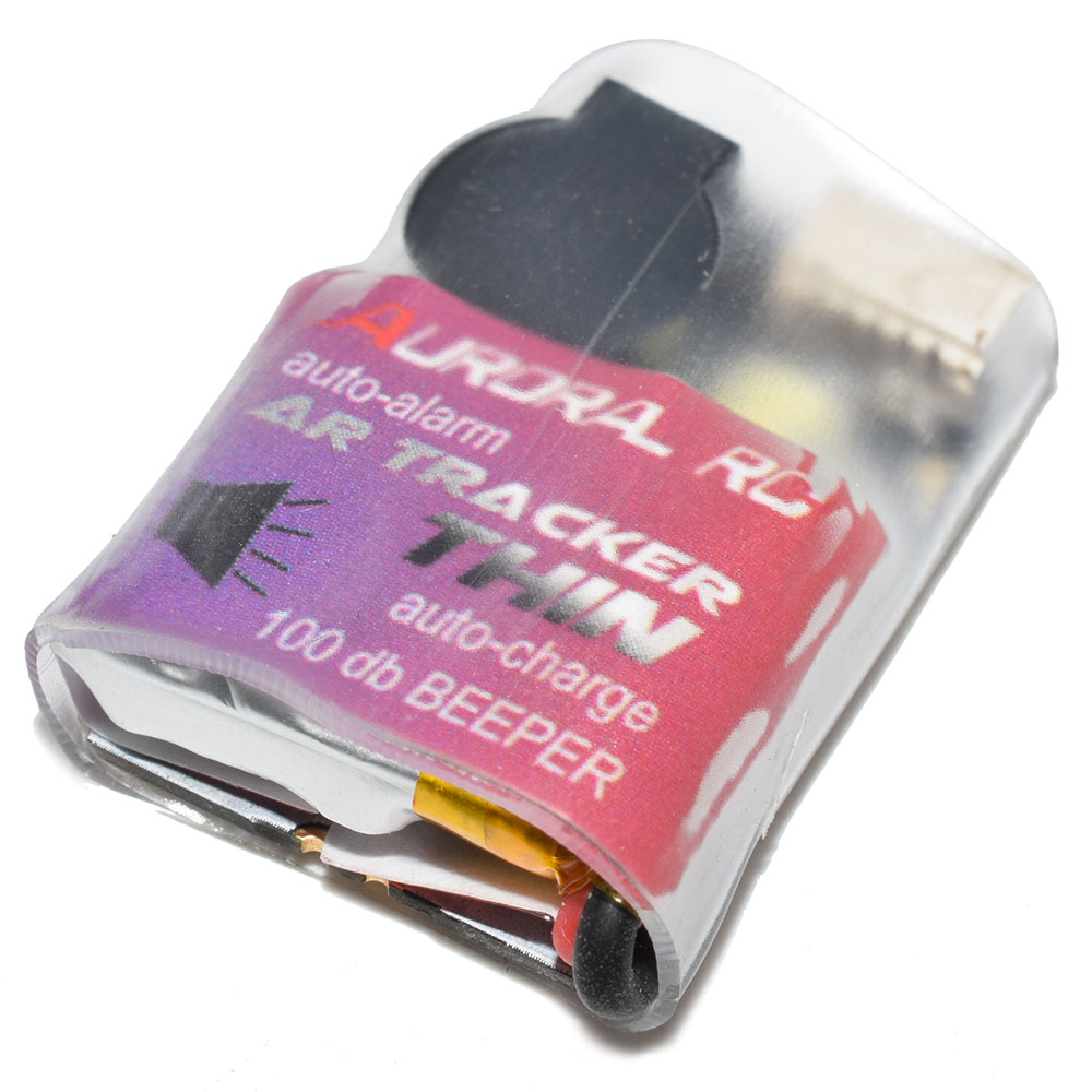 Aurora RC AR TRACKER-THIN 100dB Beeper Buzzer Auto Charge Built-in Battery for RC Drone - Black